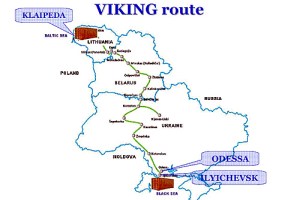 Viking Route, Map: Wikimedia