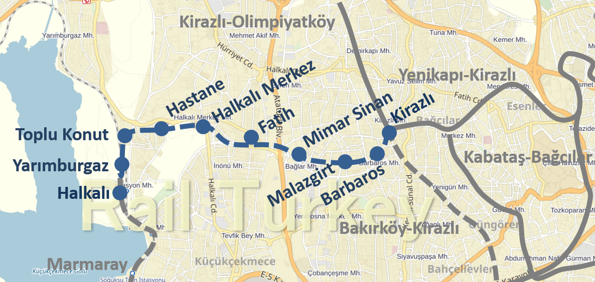 Kirazlı-Halkalı metrosu (M1B)